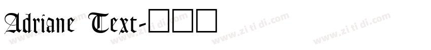 Adriane Text字体转换